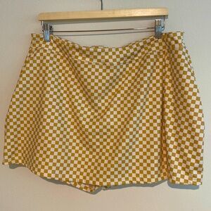 Aeropostale Checkered athletic skort with slit